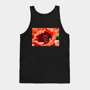 Pink oriental poppy close-up Tank Top